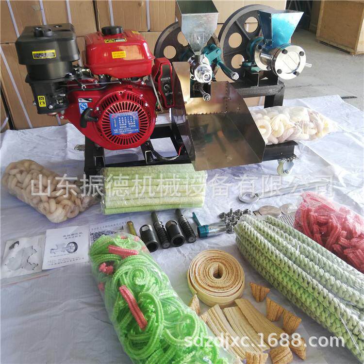 四缸汽油膨化机杂粮面粉膨化机空心棒机配件齐全包教技术