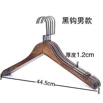 正品覆古木服装店衫羊绒衣裤架加厚防滑植绒实衣挂家用成人衣服架