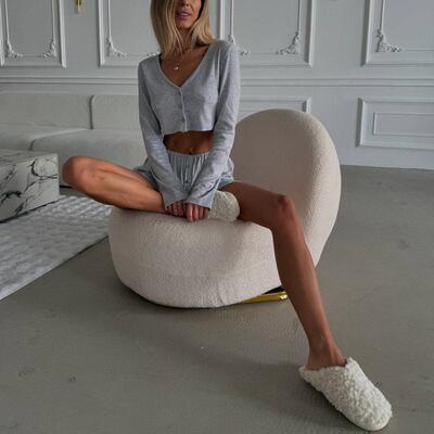 2025 pajama shorts two-piece casual women