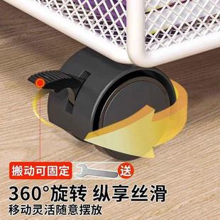 可移动书架儿童桌下书本收纳柜子带轮书包置物架家用落地简易马小