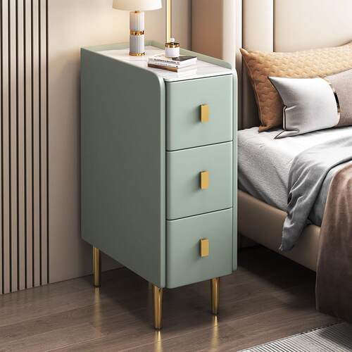 实木床头柜窄款三抽屉小型轻奢床边柜超窄三层收纳柜小户型收纳柜