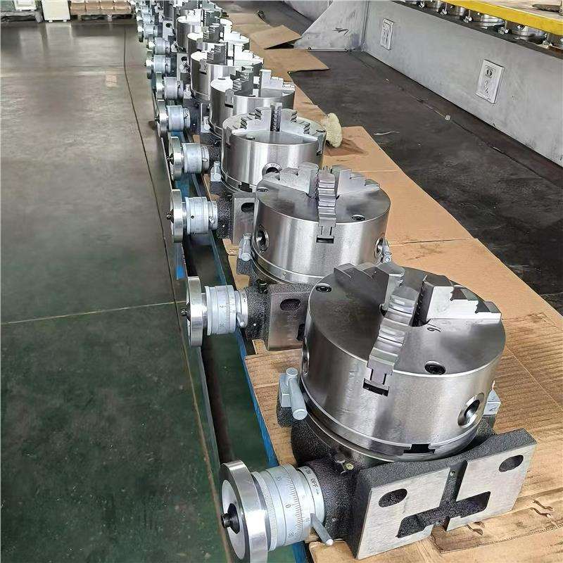 铣床分度头回转工作台三爪卡盘分度盘旋转立卧两用手动简易