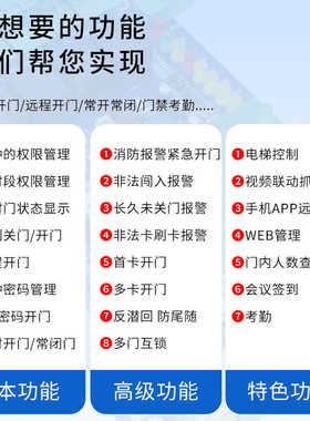 门禁控制器单双四门消防门禁系统控制器门禁板 Access controller