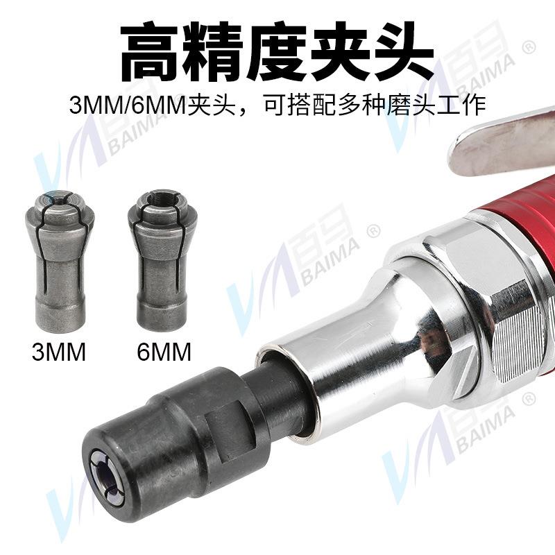 马3L/5L机/7L加长气动刻磨机百风IDR磨气动打磨机直磨风动打磨机