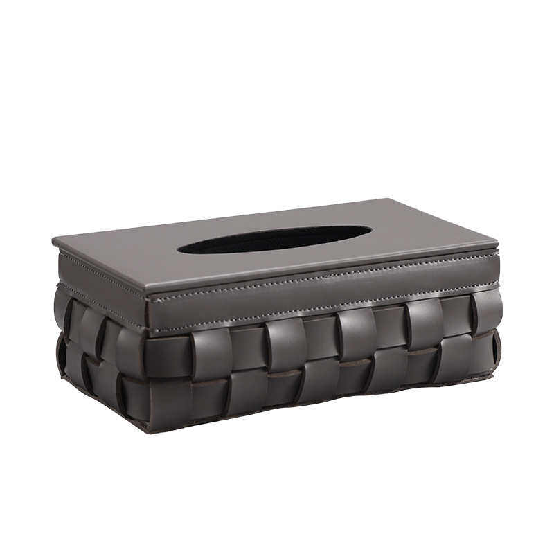 纸盒抽编织超巾客厅家用创意摆件轻高端奢皮纸盒简约面纤餐桌现代