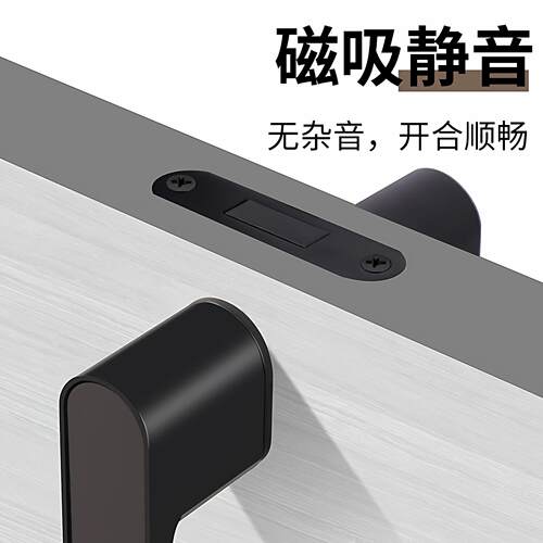 极简生态门锁卧室隐藏钥匙门双把手房间房门室内意式磁吸静音