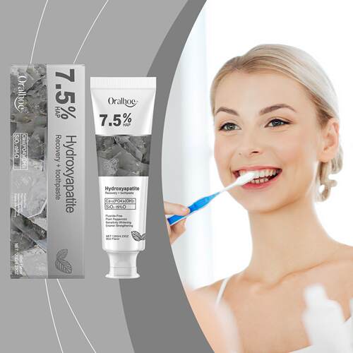 ORALHOE Whitening Toothpaste for Daily Gum Care, Gentle Stai