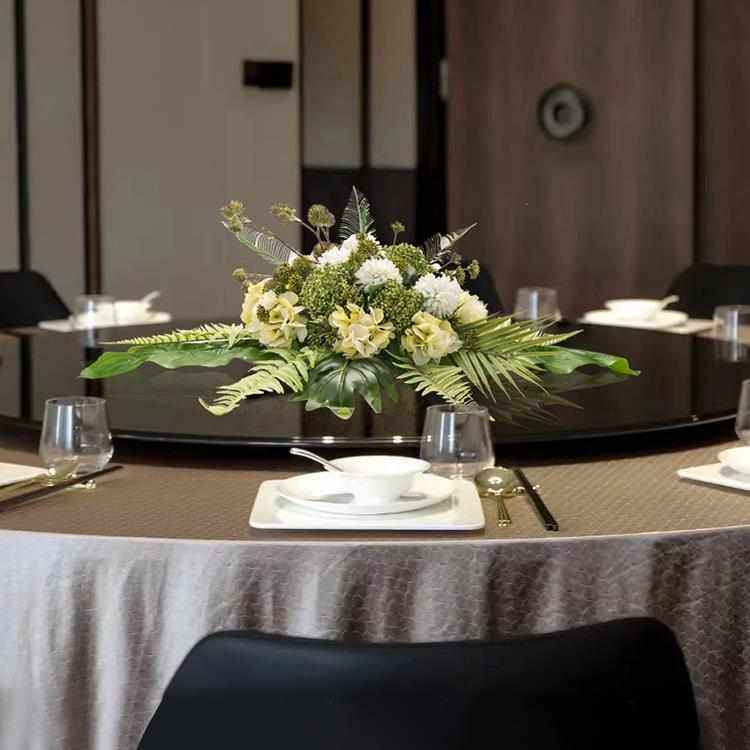 2025酒店大圆餐桌转盘中间装饰餐桌花摆花桌花摆件宴会花艺会议花,家居饰品,仿真花/假花,淘宝优惠券,粉丝福利购,淘宝优惠卷
