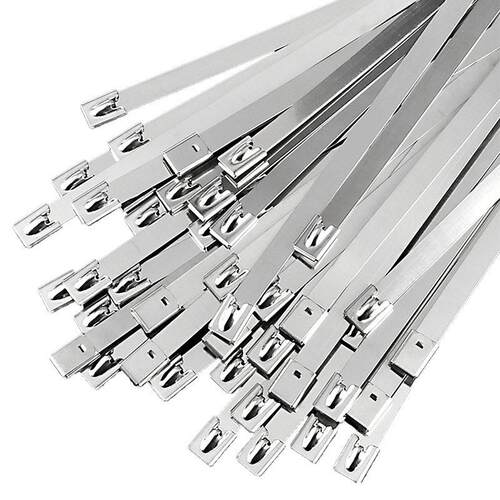 温304不锈钢扎带锁收紧室外耐船捆绑金属钢条自扎用丝4.6/7.9MM