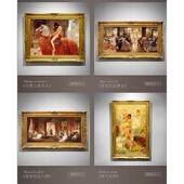 高端手绘人物油画欧式 饰画拿破仑客厅世界名画玄关古典高档 复古装