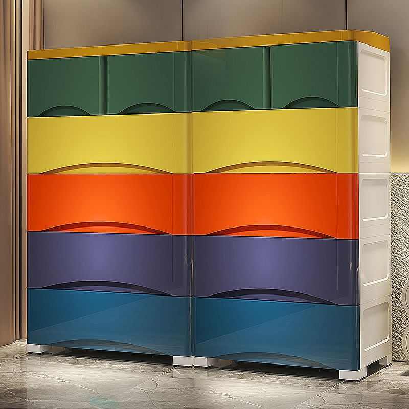 加厚收纳柜子置物柜家用零食收纳箱卧室塑料五斗柜子储物柜抽屉式