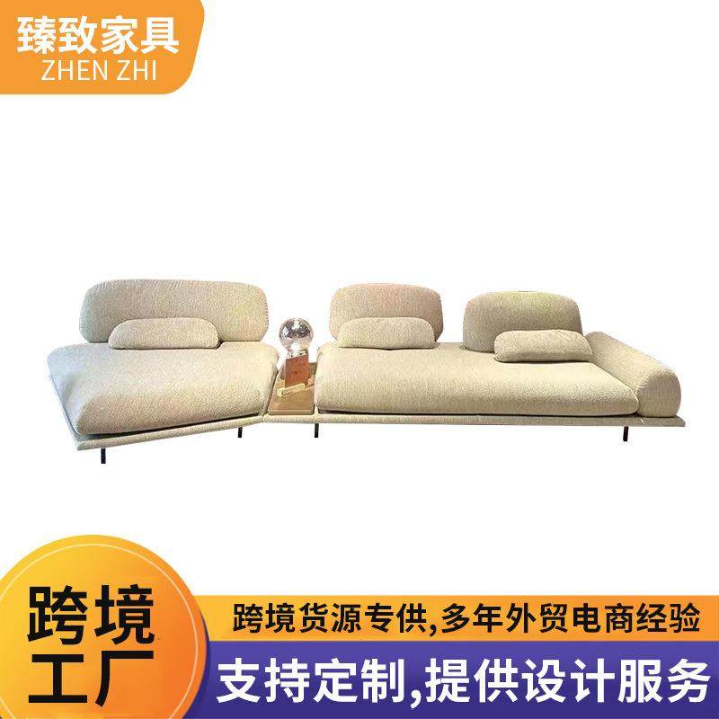 强回弹功能沙发松木架慢回弹支撑海绵轻奢灰色可调节靠背客厅沙发