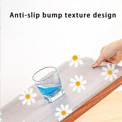 Daisy Shelf Liner For Kitchen Cabinets EVA Waterproof Fridge