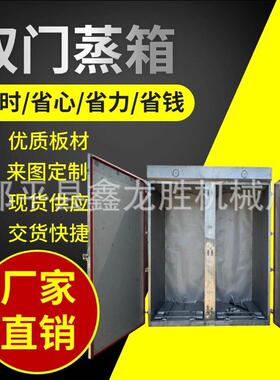 商用大型食品设备双门蒸箱 不锈钢馒头蒸房平推式双门蒸箱