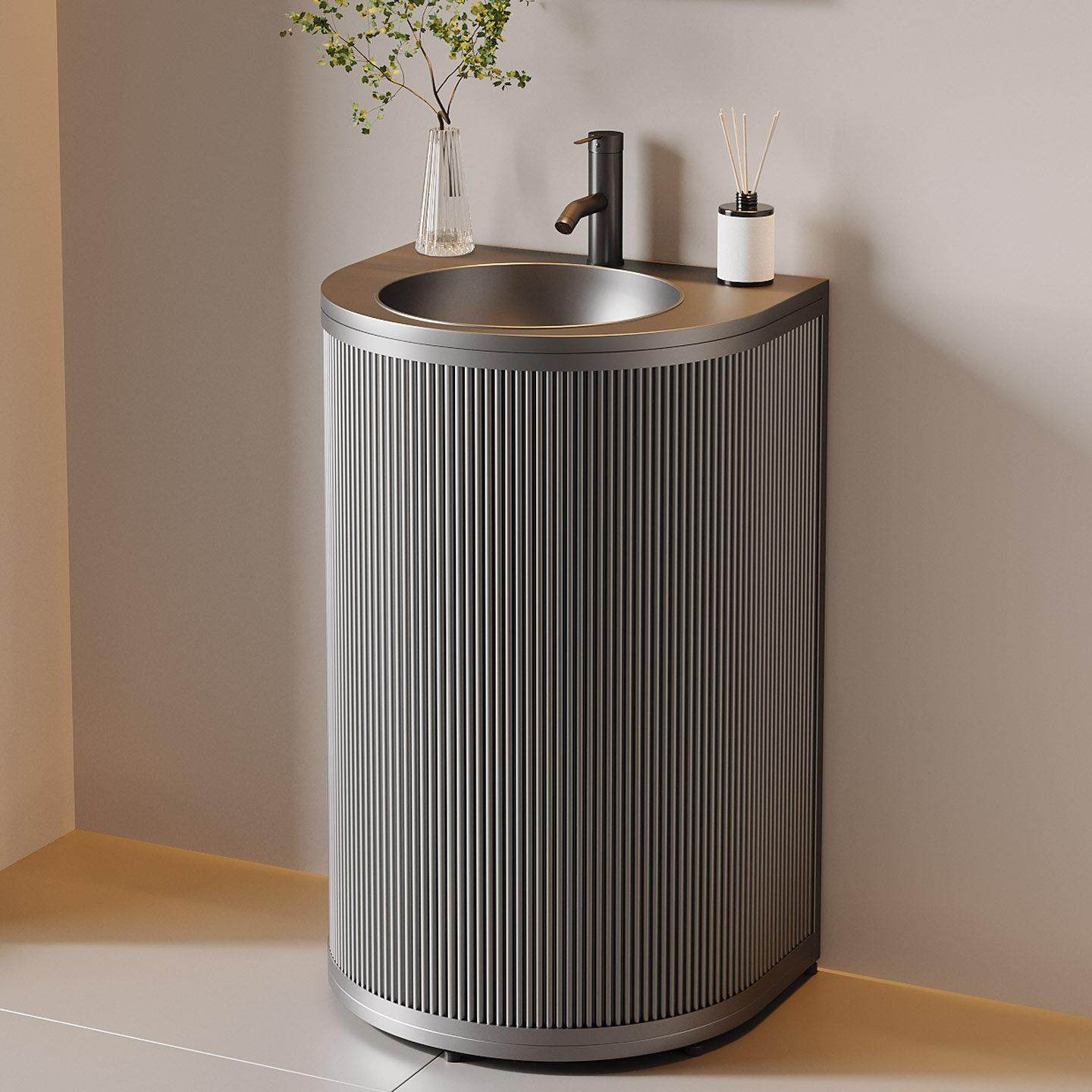 工业风洗手台烧烤店铺卫生间一体落地式洗脸池彩色创意立柱洗手盆,家装主材,立柱盆,淘宝优惠券,粉丝福利购,淘宝优惠卷