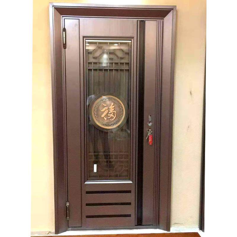 新中式门 不锈钢彩钢门 韩式入户门别墅大门堂屋板门厂价