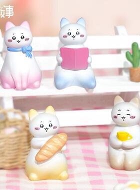 新款卡哇伊小喵迷你摆件日系治愈工艺品可爱创意桌面家居女生礼物