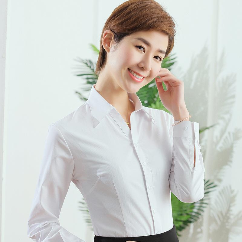 collar formal V-neck cotton clothes work interview suit