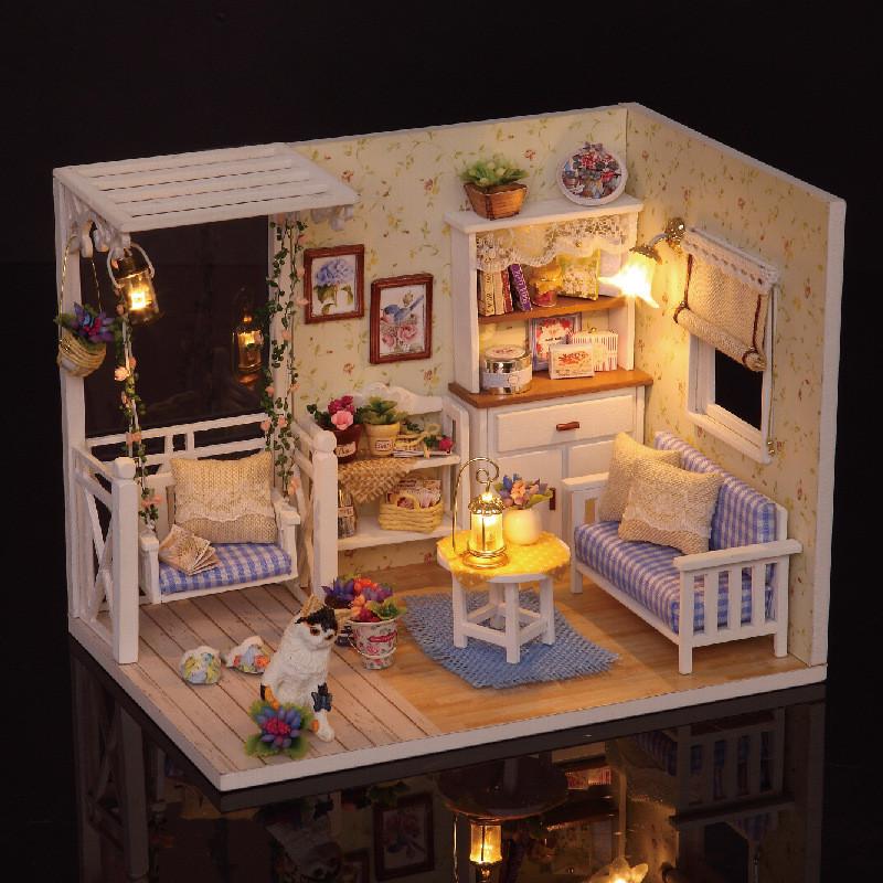 智趣屋小猫日记diy小屋清新玩具模型拼装生日礼物男女友闺蜜情侣