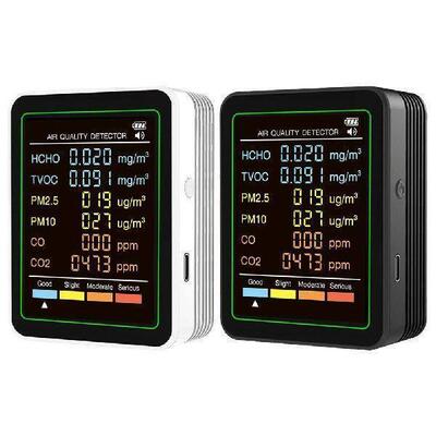 6-in-1 Air Quality Monitor Real-Time Air Quality Meter