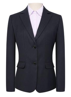 新款光大银行职藏蓝色西装女士行服工作光大工西服服西装裤ZAN衬