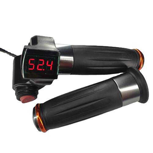 新款直销红屏双圈开关电动车转把电动车配件调速把节气门手把