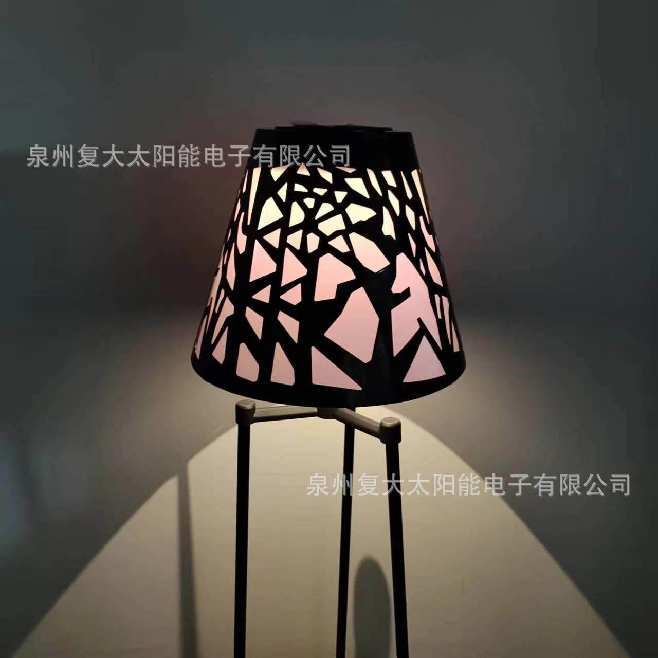 新品创意太阳能阳台灯花盆灯花架灯智能光控可伸缩折叠别墅