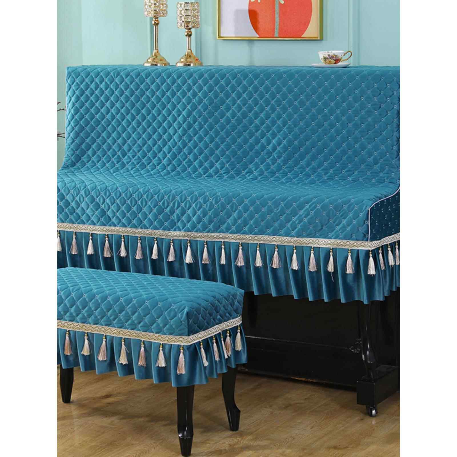 钢琴罩半罩弹琴不取现代简约韩国雅马哈全罩高档公主防尘琴套北欧