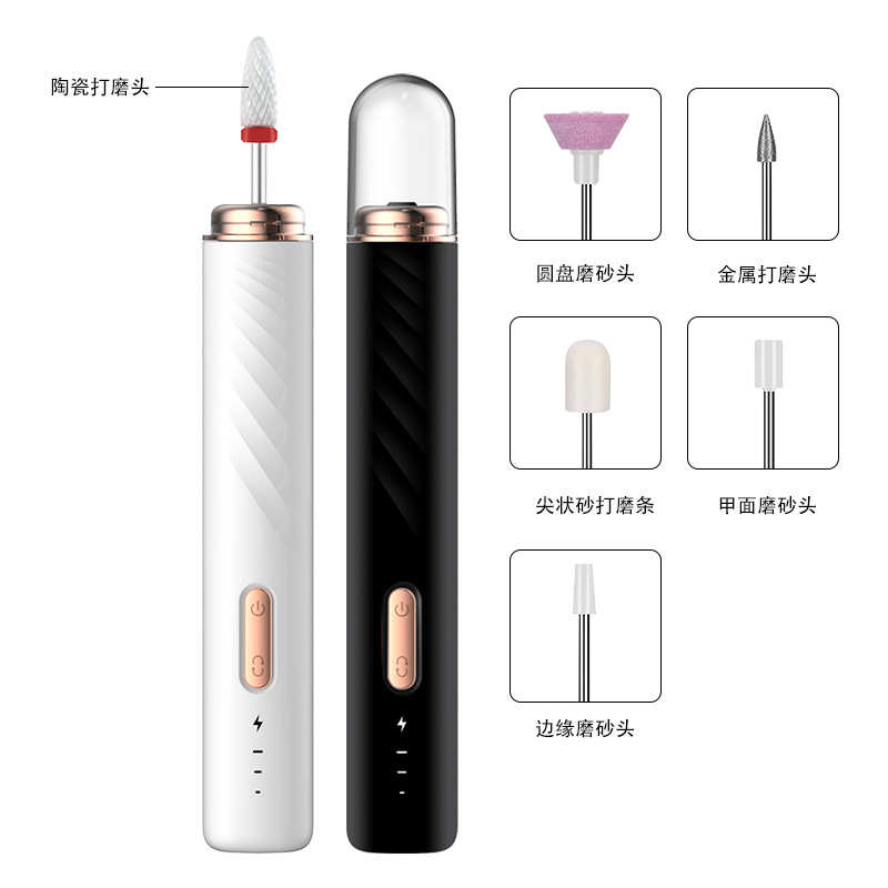 新款可调节便携式电动打磨仪磨甲器美甲机 美甲打磨器修甲器工具