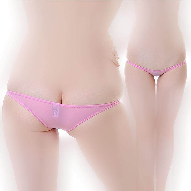 性感透明舒撞色冰女士超低腰W3300三角内裤男士纯欲新裤款超薄丝
