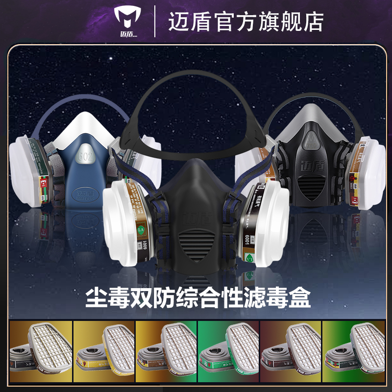 迈盾 印尼火山防毒面具 七件套  6002  6003  6004 6005 6006