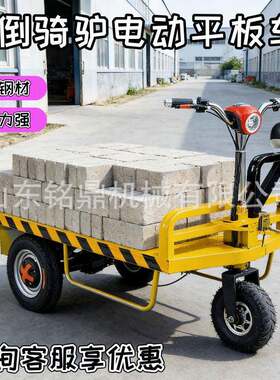 电动工具车倒骑驴三轮折叠爬坡王厂区仓储拉货搬运物流周转摆摊车