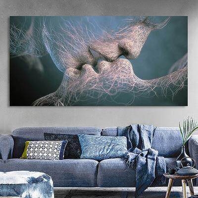 Black Canvas Painting Abstract Home Bedroom Decoration Wall