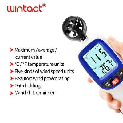 汇天益WT82迷你数字风速计电子风速仪手持式风速测量仪Anemometer