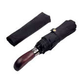 厂家定制自动三折伞加大男士 实木手柄自动伞批发定制logo遮阳伞