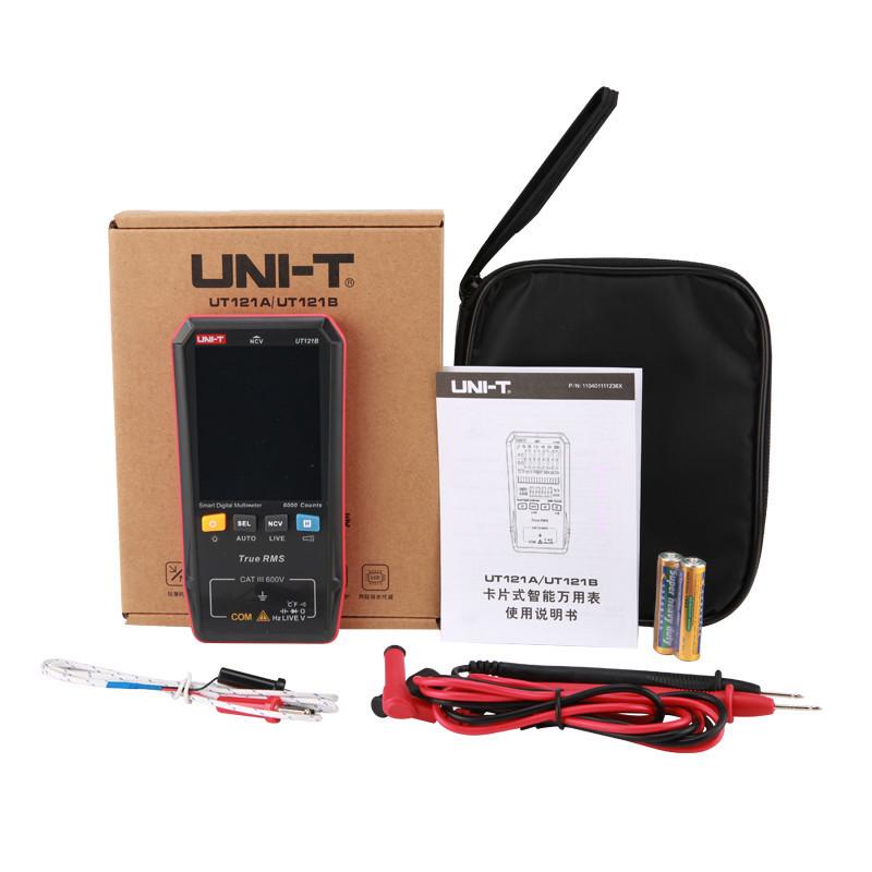 优利德UT121A/UT121B/UT122卡片数字万用表薄自动识别按键万能表