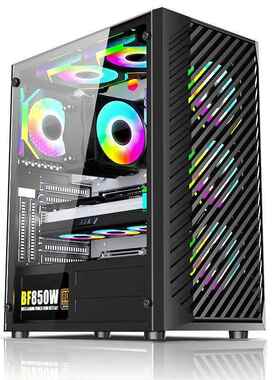 宏特维黑石塔双路电脑X99加厚板材商务机箱办公EATX主板机箱全方位散热 摆件饰品