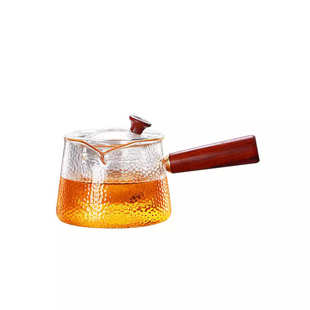 侧把泡茶壶耐高温加厚玻璃茶壶过滤煮茶器家用电陶炉煮茶壶