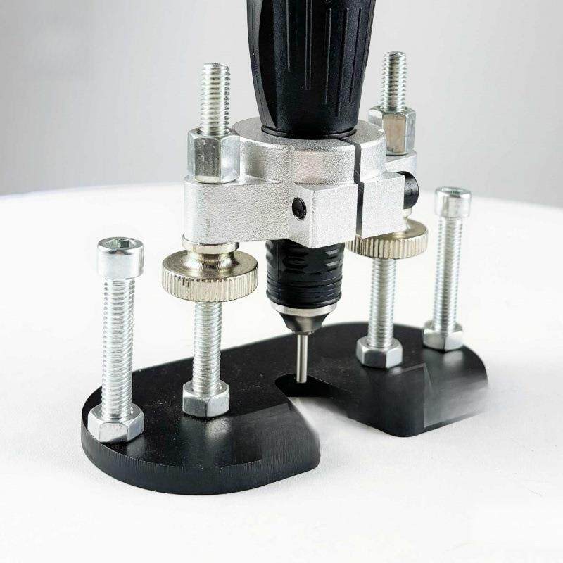 牙机雕刻支架银丝镶嵌开槽洗槽工具钢底板款手批手柄固定支架