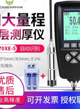 分体涂层测厚仪油漆膜厚钢结构防腐层厚度计5mm涂镀层分体测厚仪