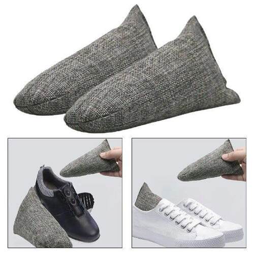 2 Pieces Shoe Odor Elimination Charcoal Bags Moisture