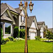 欧式 庭院景观灯灯户笼小芊山区别墅园外路柱灯花防水led立灯