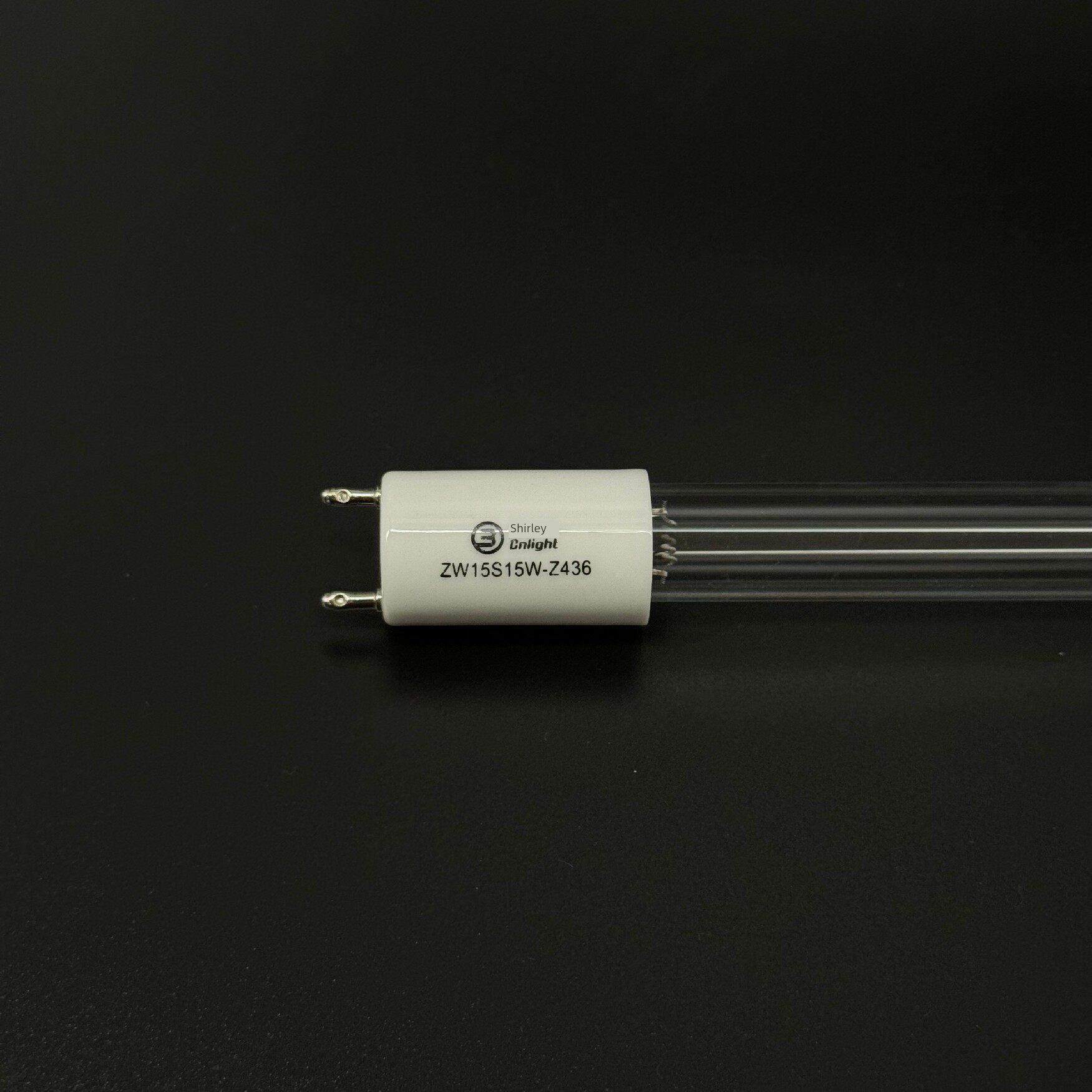 雪莱特ZW15S15W-Z436紫外线消毒柜灯管G13石英玻璃臭氧杀菌灯管G5