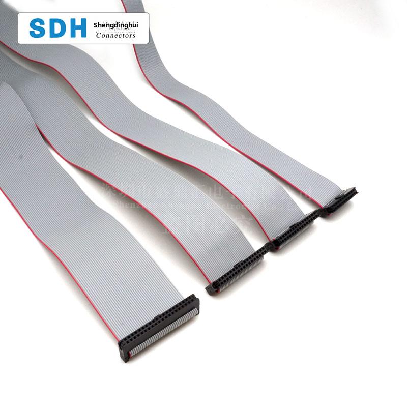 Idc2.0Mm间距灰色电缆Fc6/8/10/12/14/16/20P Jtag Jlink下载电缆