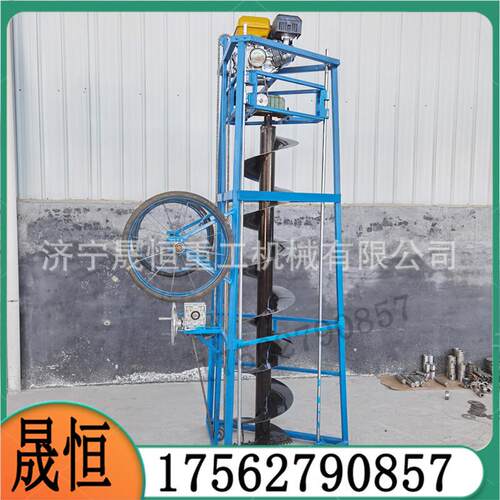 现货三角架挖坑机四角挖坑机电线杆打洞机植树打钻孔便携式
