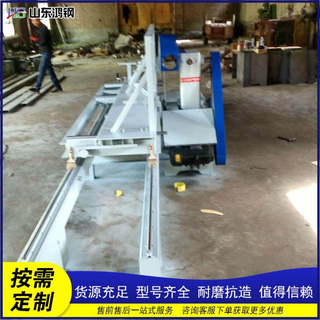 新型圆木推台锯 全自动开料机切割木机 锯片原木开板锯大型带锯机