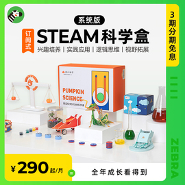 斑马科学实验steam教育套装，一年版儿童，动手逻辑思维拓展