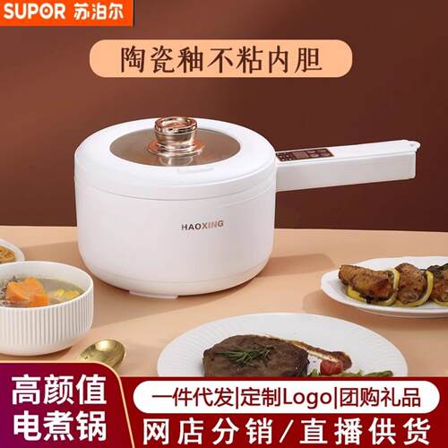 正品宿舍电煮锅一体锅多功能不粘泡面小型2到3人一人食电炒锅
