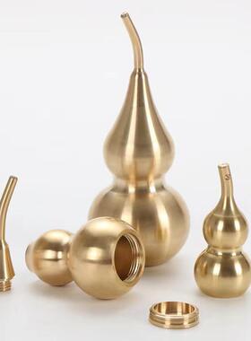 工厂纯铜葫芦工艺品摆件上下开歪头葫芦夜市地摊爆款挂件