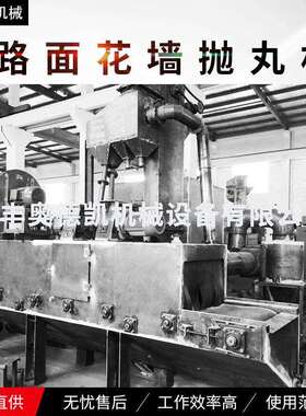 工厂生产路面花墙抛丸清理机钢板除锈抛丸机辊道通过式抛丸机